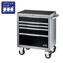【送料別途】【直送品】KTC EKW-1105SBK ローラーキャビネット (上段深型5段5引出し) シルバー×ブラック EKW-1105SBK