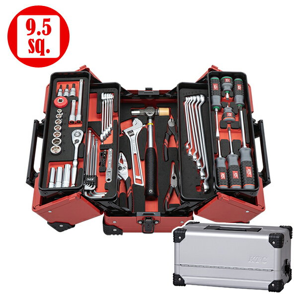 KTC SK3562WZ 工具セット (両開きメタルケースタイプ) [56点] シルバー SK3562WZ