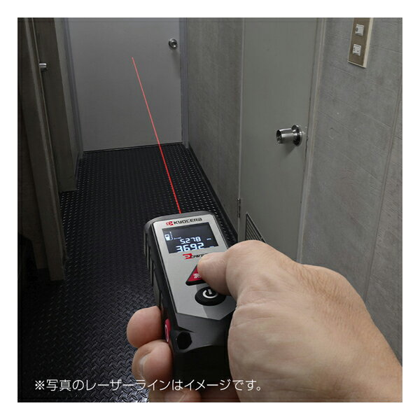 京セラ (リョービ) レーザー距離計 測定範囲0.2〜40m USB充電 曲面測定ローラー機能付 LDM-410 604050A 2