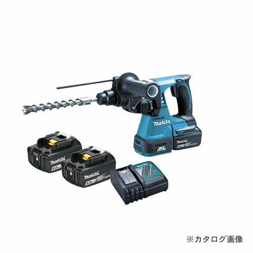 マキタ Makita 18V 6.0Ah 24mm充電式ハンマドリル (バッテリ×2 充電器 ケース付) 青 HR244DRGX