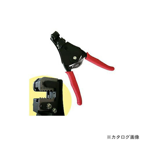 【メーカー】 ●（株）マーベル 【仕様】 ●適用電線：単線用 ●グリップの色：レッド ●電線適用サイズ：φ1.0・1.6・2.0・2.6・3.2mm　（付属品：ストッパー） ●全長：180mm 【関連商品】 マーベル MARVEL 通線収納ケース MWC-30 マーベル MARVEL 通線収納ケース MWC-50 マーベル MARVEL 通線収納ケース MWC-50L マーベル MARVEL ウォーターポンププライヤー MWP-250 マーベル MARVEL ワイヤーストリッパー(単線用) MWS-A マーベル MARVEL ワイヤーストリッパー(IV用) MWS-C マーベル MARVEL ワイヤーストリッパー(IV用) MWS-C2 マーベル MARVEL ワイヤーストリッパー(同軸用) MWS-D マーベル MARVEL ワイヤーストリッパー(VA用) MWS-E1 マーベル MARVEL ワイヤーストリッパー(VA用) MWS-E2MARVEL　ワイヤーストリッパー　MWS-B早くて簡単、エコ電線にも対応！ ●丈夫で長持ち　　本体に100％新塊材を使用 ●切れ味抜群　　　刃物用特殊鋼を採用。適正な焼入処理 　　　　　　　　　　　　が施されています。 　