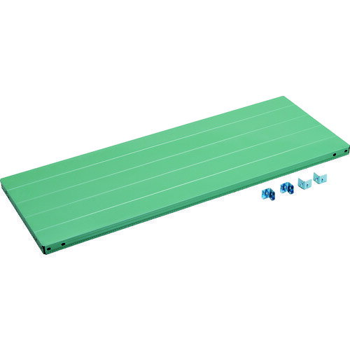 【送料別途】【直送品】TRUSCO CB型セミボルトレス軽量棚用棚板 1800X450X受け金具付 グリーン CB-T64S-GN