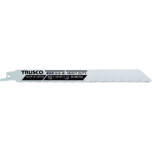 TRUSCO バイメタルセーバーソーブレード(厚刃タイプ) 250幅X1.3mm厚 10/14山 5枚入 TBSH-250-1014-5P