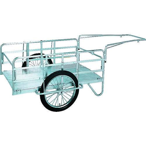 【送料別途】【直送品】昭和 アルミ折畳みリヤカー 積載面(長さ×幅)1200×80mm ノーパンクタイヤ NS8-A2