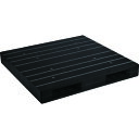 【送料別途】【直送品】NPC プラスチックパレット ZR-122122WE 両面二方差し 黒 ZR-122122WE-BK