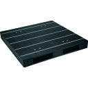 【送料別途】【直送品】NPC プラスチックパレットZR-1313E-RR 両面二方差し 黒 ZR-1313E-RR-BK