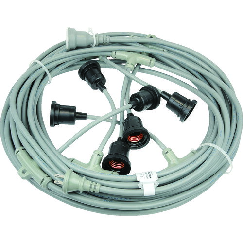 HASEGAWA 分岐ケーブル ESTシリーズ 20m 防水ソケット×6 EST1-20M-6L