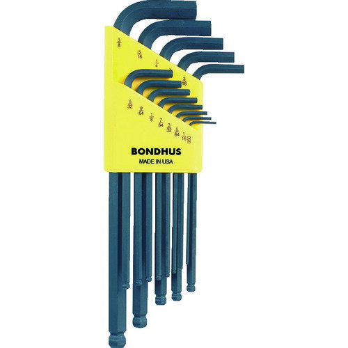 ボンダス ボールポイント・L-レンチ ロング インチ セット13本組(0.050-3/8) BLX-13