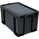 【送料別途】【直送品】RUP コンテナ Really Useful Box 84L ブラック 84BLK