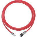 TRUSCO エアブレードホース ウレタンブレードチューブ 内径6.5×外径10mm 全長30m カップリング付 赤 TOP-6.5-30
