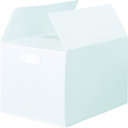 【送料別途】【直送品】TRUSCO ダンボールプラスチックケース 5枚セット B3サイズ 取っ手穴なし 半透明 TDP-B3D-5TM