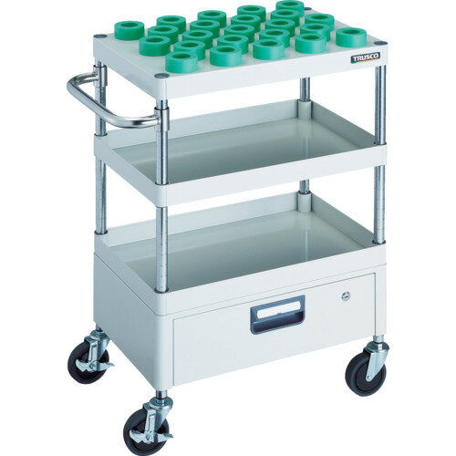 【送料別途】【直送品】TRUSCO ツールワゴン フェニックスワゴン 600X400 1段引出付 HSK40A ホワイト P..