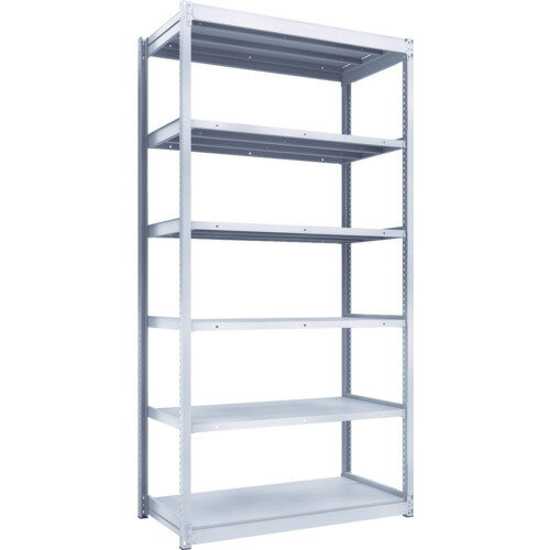 【送料別途】【直送品】TRUSCO TUG型軽中量ボルトレス棚 200kg 単体型 1240×624×H2400 6段 TUG200-84L-6