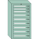 【送料別途】【直送品】OS 中量キャビネット 間口693×奥行557×高さ1281mm 6-1207
