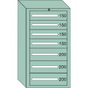 【送料別途】【直送品】OS 中量キャビネット 間口693×奥行557×高さ1281mm 6-1218
