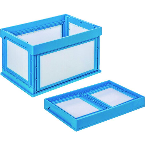KUNIMORI プラダン折畳みコンテナ パタコン NM-85 ブルー 50100-NM85-B