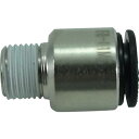 チヨダ チューブ継手 ファイブ六角穴付メイルコネクター 8mm・R1/8 F8-01MS