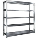 【送料別途】【直送品】TRUSCO ステンレス製中量ボルトレス棚 SM3型 W1800×D471×H1800 5段 単体 SM3-6655