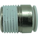 チヨダ チューブ継手 ファイブ六角穴付メイルコネクター W(白) 12mm・R1/2 F12-04MSW
