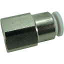 チヨダ ファイブフィメイルコネクタ W(白)4mm・RC1/8 F4-01FW