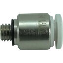 チヨダ チューブ継手 ファイブ六角穴付メイルコネクタ W(白) 4mm M5×0.8 F4-M5MSW