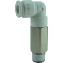 チヨダ ホース継手 ファイブロングメイルエルボ W(白) 6mm・R1/8 F6-01M2LW