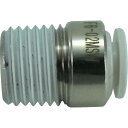 チヨダ チューブ継手 ファイブ六角穴付メイルコネクタ W(白) 6mm・R1/4 F6-02MSW