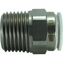 チヨダ ファイブSUSメイルコネクタ 白 12mm・R1/2 FS12-04MW