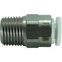 チヨダ ファイブSUSメイルコネクタ 白 4mm・R1/8 FS4-01MW