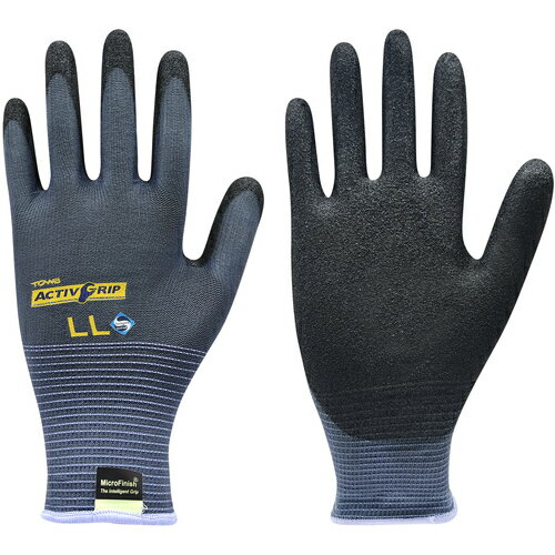 トワロン ニトリル背抜き手袋 アクティブグリップ LL 581-2L