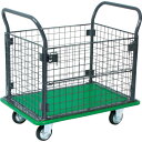 【送料別途】【直送品】TRUSCO ハイグレード運搬車 金網付 740X460 107EBN