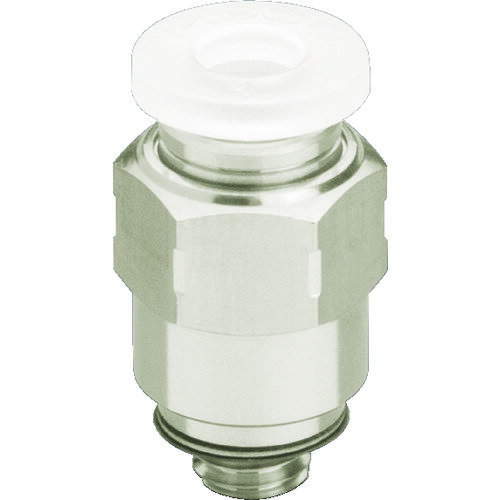 ピスコ チューブフィッティング ストレート PPタイプ チューブ4 接続口径M5×0.8 SUS PPC4-M5SUS