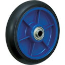 イノアック 低始動抵抗キャスター 車輪のみ Φ150 黒 LR-150W-BK(4)