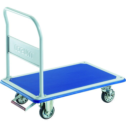 【送料別途】【直送品】TRUSCO プレス製台車 ドンキーカート 固定式915×615 ピン式4輪ストッパー付 302NJKB4