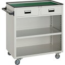 【送料別途】【直送品】TRUSCO ツールワゴン 800X500XH880 引出・幕板付 ホワイト NTS-404N-W