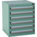 【送料別途】【直送品】OS 軽量キャビネット5型 最大積載量300kg 引出し6段 5-601