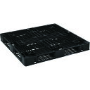 【送料別途】【直送品】NPC 輸出梱包用プラスチックパレットEXAー114114 片面四方差し 黒 EXA-114114F-BK