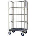 【送料別途】【直送品】ワコー 床板プラスチック製カゴ車 850×600×1700 WKP-8560