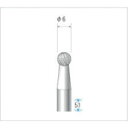 ナカニシ チタンコート超硬カッター 球(ダブルカット) 刃径6mm 刃長6mm 21511