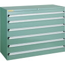 【送料別途】【直送品】TRUSCO VE13S型キャビネット 1300X550XH1000 引出6段 VE13S-1007