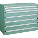 【送料別途】【直送品】TRUSCO VE13S型キャビネット 1300X550XH1000 引出7段 VE13S-1008