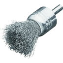 LESSMANN 軸付エンド型ブラシ 鋼線0.3 Φ23 453161(4)