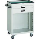 【送料別途】【直送品】TRUSCO ツールワゴン 600X400 浅1深1引出 幕板付 ホワイト NTS-611P-W