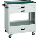 【送料別途】【直送品】TRUSCO ツールワゴン 750X500 浅2深1引出付 ホワイト NTS-712-W