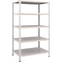 【送料別途】【直送品】TRUSCO スチールラック 軽量棚 中棚ボルトレス型 875X600X1500 5段 ネオグレー L53W-15:NG