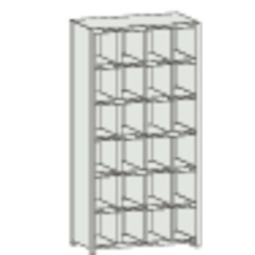 【送料別途】【直送品】TRUSCO KA型区分棚コボレ止め付 889X214XH1802 4列6段 KA-4060