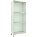 【送料別途】【直送品】TRUSCO スチールラック 軽量棚背板・側板付 1800X600XH2100 4段 ネオグレー 76W-24:NG