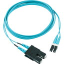PANDUIT 光ファイバーパッチコード OM3(低損失タイプ) 片端SCデュプレックス片端LCデュプレックス ライザー 3m 10本 FX2ERLNSNSNM003