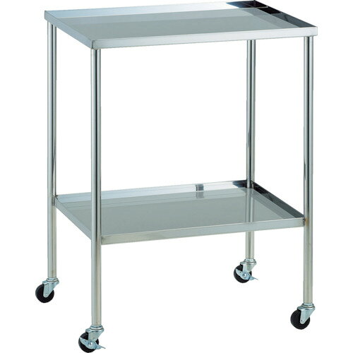 【送料別途】【直送品】TRUSCO ステンレスワゴン 抗菌SUSワゴン 上下皿 600X450 KSCW-2B