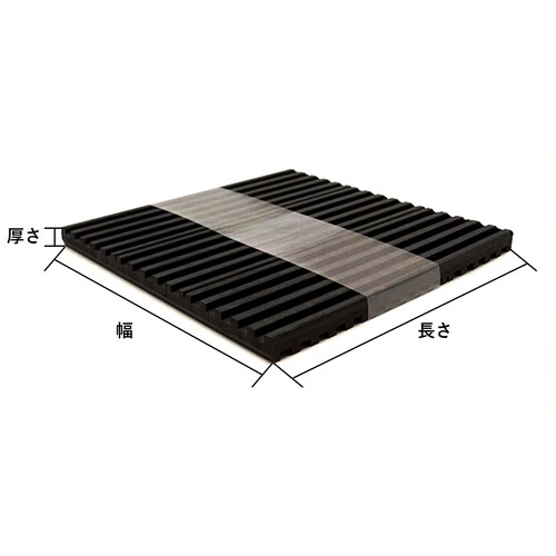 WAKI 防振ゴムA 10X200X200mm BGA-04